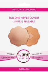 Bye Bra Nude Silicone Nipple Covers 2 Pairs-Beauty