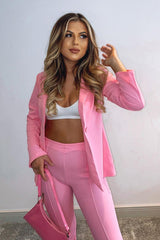 Light Pink Tailored Blazer - Casey