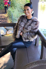 Camel Faux Fur Jacket - Estelle-Jackets