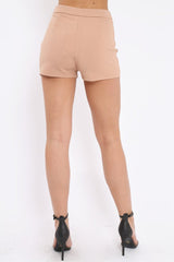 Camel High Waisted Shorts - Alicina-Shorts