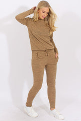 Camel Loungewear Set - Josie-Loungewear