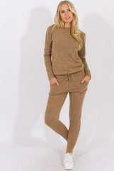 Camel Loungewear Set - Josie-Loungewear