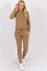 Camel Loungewear Set - Josie-Loungewear