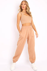 Camel Oversized Joggers - Erica-Joggers