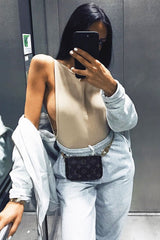 Camel Side Boob Bodysuit - Adrionna-Bodysuits