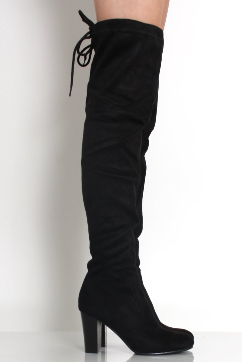 Camilla Over The Knee Suede Boots-Boots