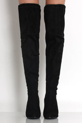 Camilla Over The Knee Suede Boots-Boots