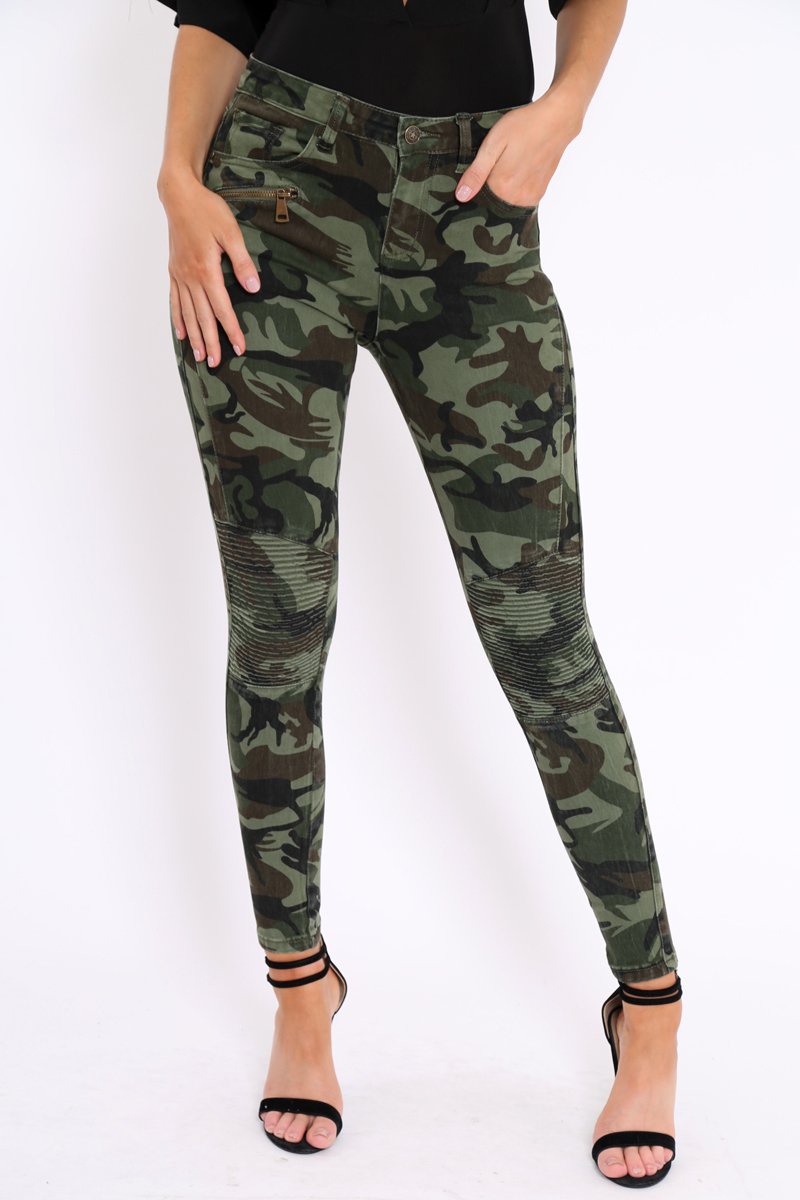 Camo Jeans - Evalie-Trousers