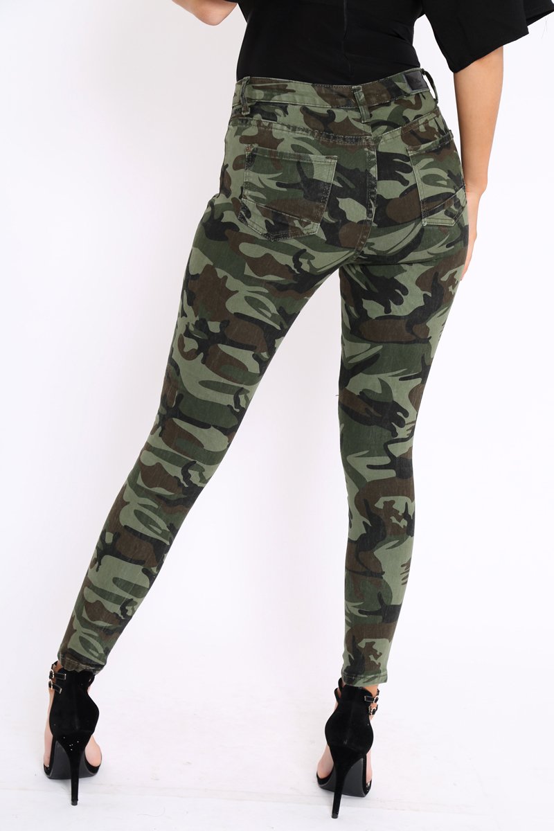 Camo Jeans - Evalie-Trousers