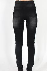 Caprice Black High Waisted Jeans-Jeans