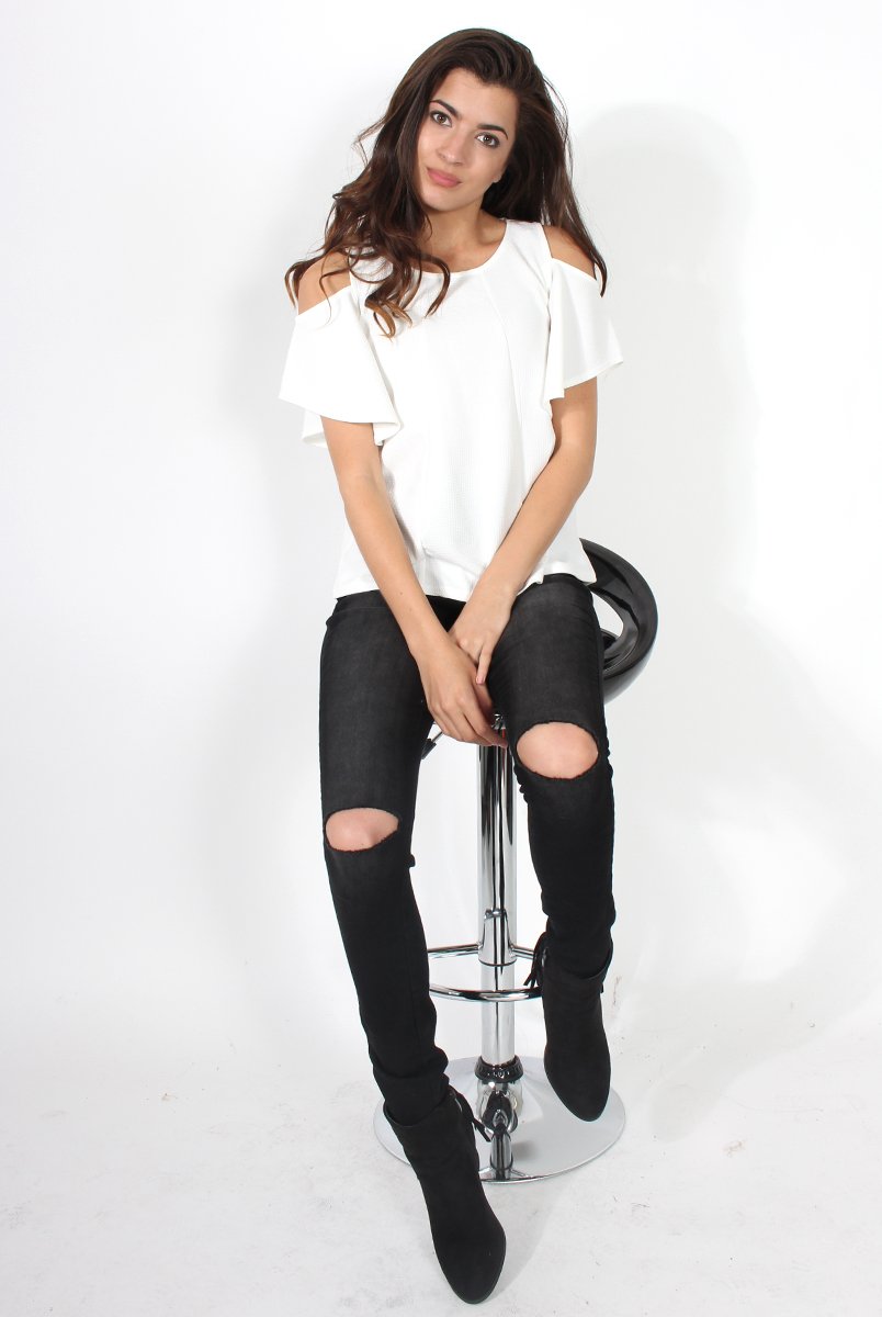 Caprice Black High Waisted Jeans-Jeans