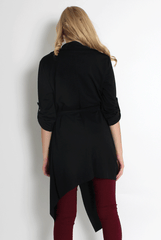 Caroline Black Waterfall Jacket-Jackets