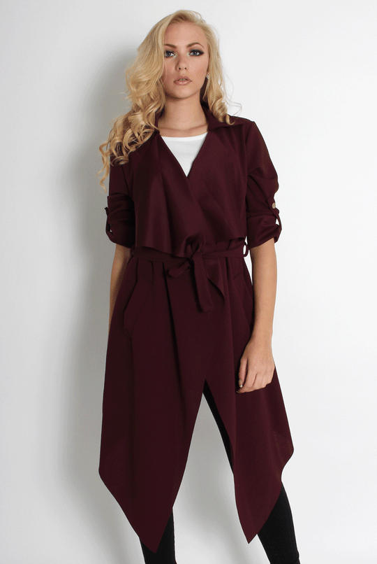 Caroline Wine Waterfall Jacket