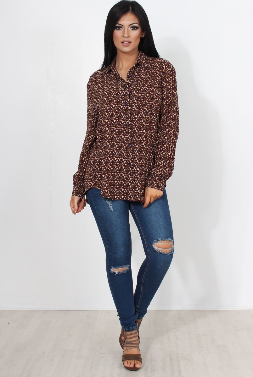 Carris Dark Wash Ripped Jeans-Jeans