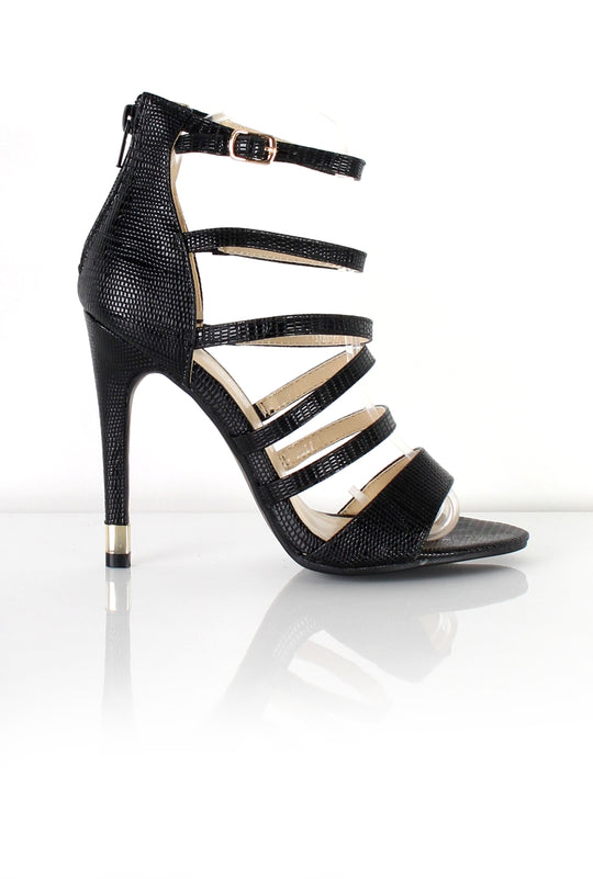 Cassie Snake Strappy Heel