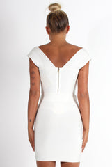 Ceanna White Bandage Cross Front Two Piece-Co-ords