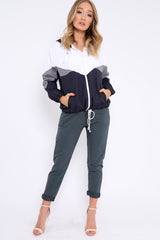 Charcoal Elasticated Tie Waist Joggers - Cerena-Trousers