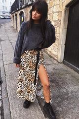 Charcoal Fluffy Long Sleeve Crop Jumper - Noura-Crop Jumper