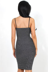 Charlene Silver Glitter Bodycon Dress-Dresses