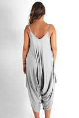 Chloe Grey Oversized Slouch Jumpsuit-Jumpsuits