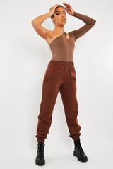 Chocolate Oversized Joggers - Erica-Joggers