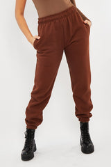 Chocolate Oversized Joggers - Erica-Joggers