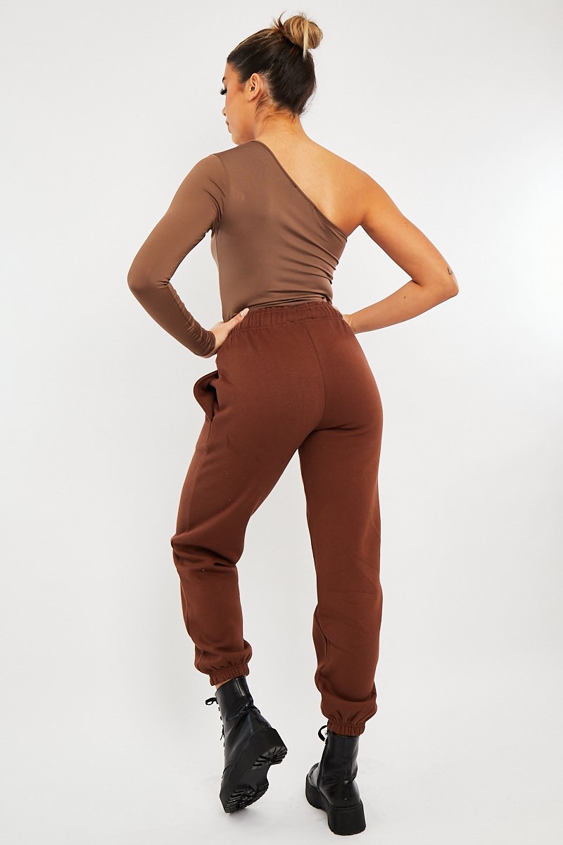 Chocolate Oversized Joggers - Erica-Joggers