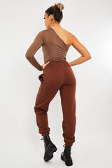 Chocolate Oversized Joggers - Erica-Joggers
