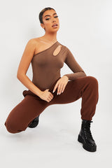 Chocolate Oversized Joggers - Erica-Joggers