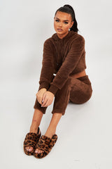 Chocolate Soft Teddy Leggings - Evani-Leggings