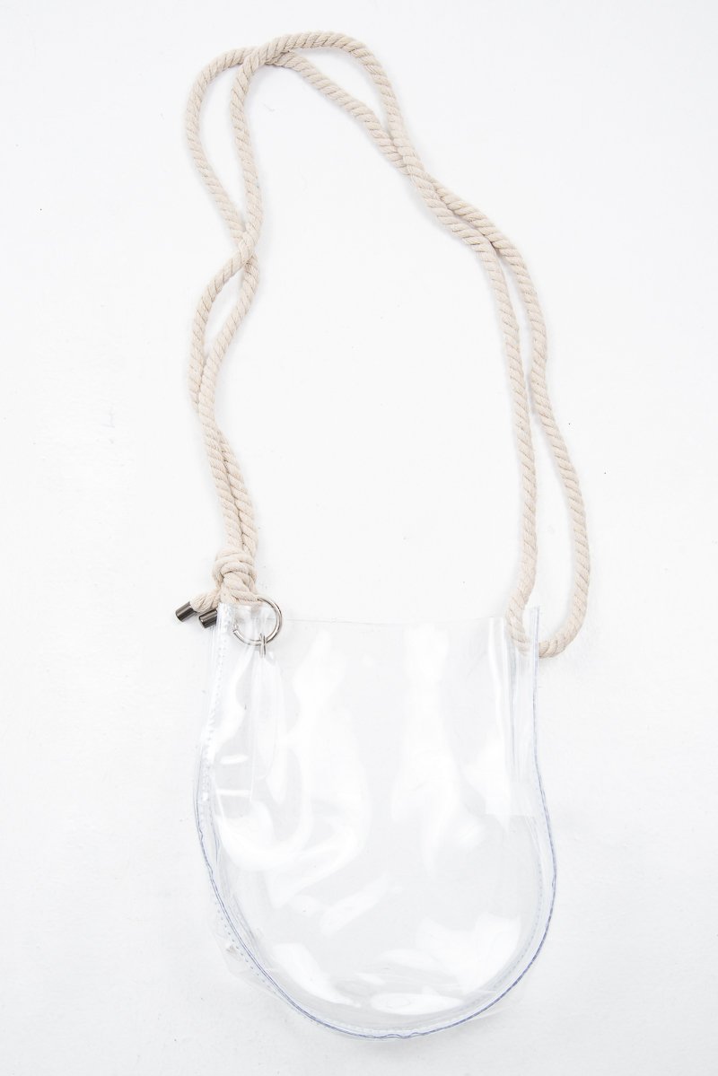 Clear Bag With Rope Style Strap - Tamyra-Bags