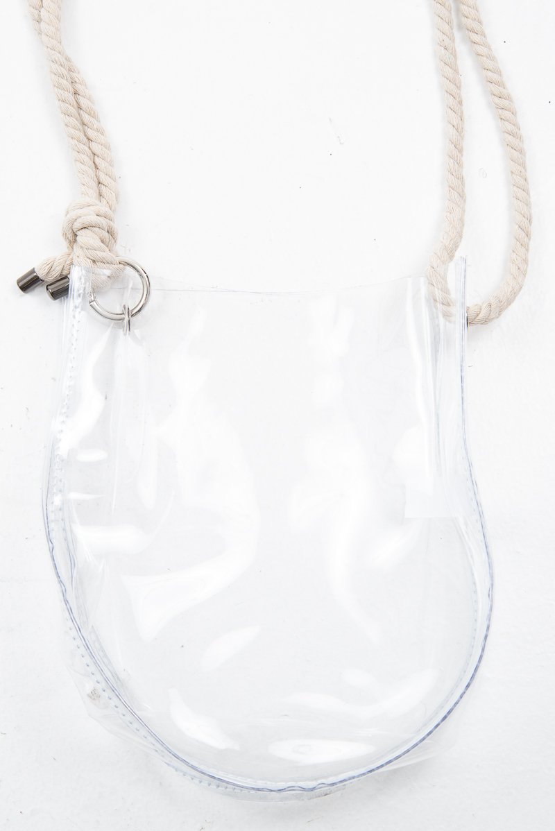 Clear Bag With Rope Style Strap - Tamyra-Bags