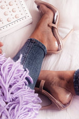 Clear Clear Court Shoe - Aiko-Heels
