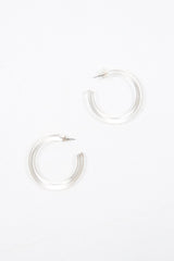 Clear Resin Hoop Earrings - Sylver-Jewellery