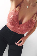 Coral Lace Open Back Bodysuit - Naomie-Bodysuits