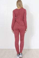 Coral Loungewear Set-Josie-Loungewear