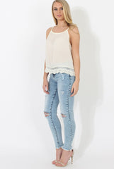 Cream Baggy Top - Boni-Tops