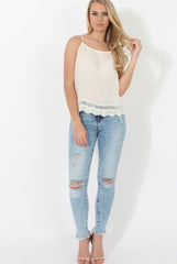 Cream Baggy Top - Boni-Tops