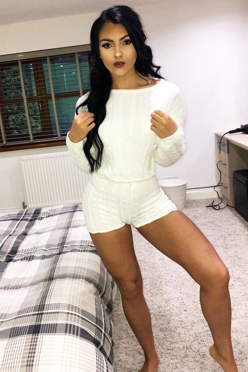 Cream Cable Knit Loungewear Set - Karlie-Loungewear