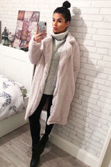 Cream Faux Fur Teddy Coat - Reegan-Coats