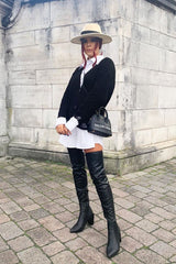 Cream Felt Ribbon Detail Fedora Hat - Jasper-Hats