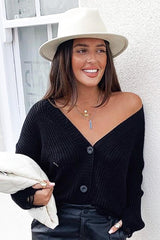 Cream Felt Ribbon Detail Fedora Hat - Jasper-Hats