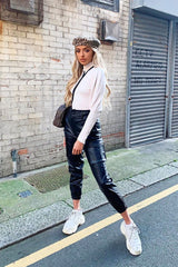 Cream High Neck Balloon Sleeve Jumper - Harriet-Jumper