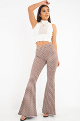 Cream High Neck Sleeveless Crop Jumper - Maleena-Crop Jumper