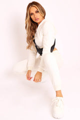 Cream Hoodie and Joggers Loungewear Co-ord Set - Bluebell-Loungewear