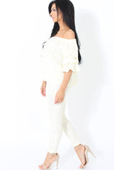 Cream Lace Two Piece - Nicole-Co-ords