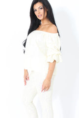 Cream Lace Two Piece - Nicole-Co-ords