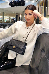 Cream Oversized Fit Corduroy Shirt - Brina-Shirts