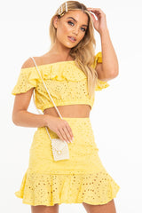 Cream Pearl Mini Brooch Detail Cross Body Bag - Jocelyn-Bags