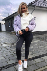 Cream Rib Knit Roll Neck Jumper - Brinna-Jumper